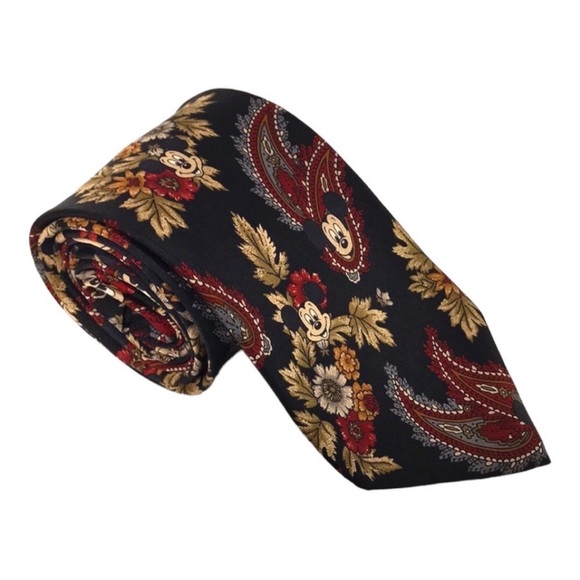 VINTAGE DISNEY MICKEY MOUSE 100% Silk Tie - Picture 3 of 6